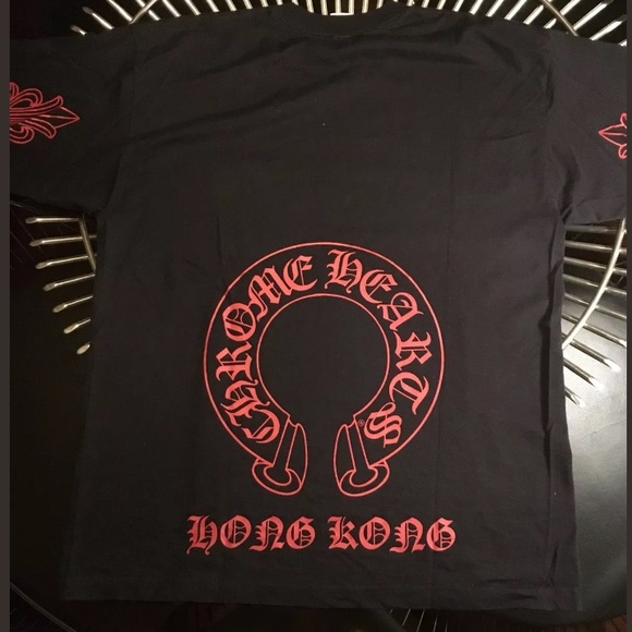 red chrome hearts shirt